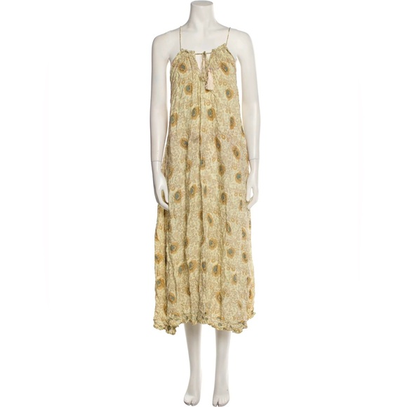 Natalie Martin Dresses & Skirts - Natalie Martin Marlien Sleeveless Midi Dress Vintage Flower & Sand midi Dress XS